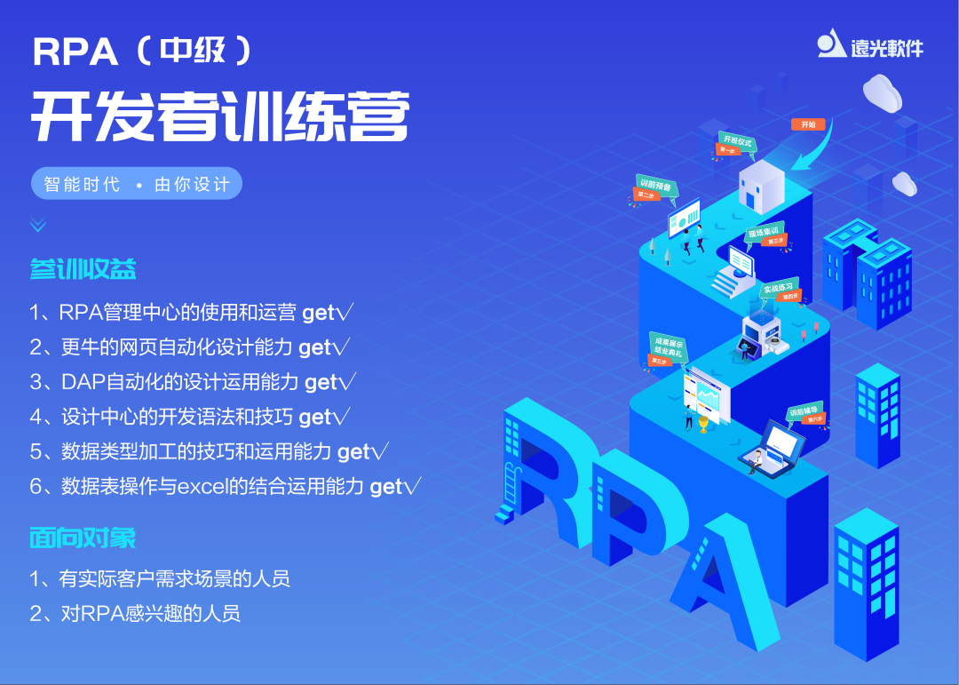再启航！第三届美高梅mgmRPA云平台个人开发者训练营火热招生中
