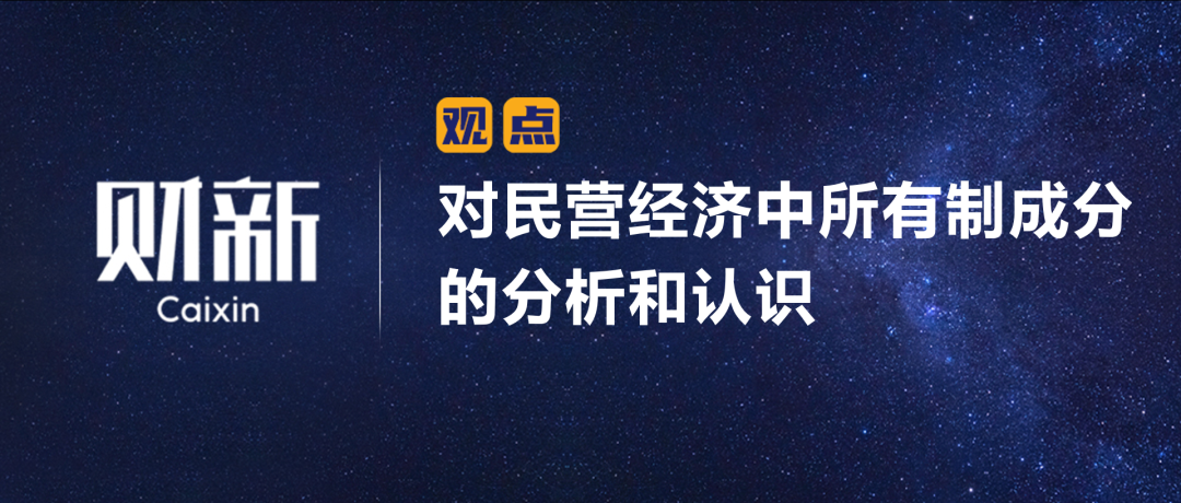 财新 | 陈利浩：对民营经济中所有制成分的分析和认识